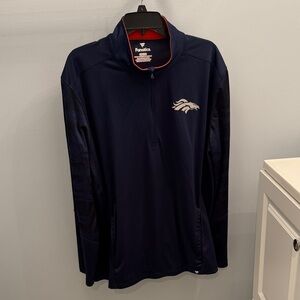 Fanatics Men's Dark Blue Quarter-Zip Jacket